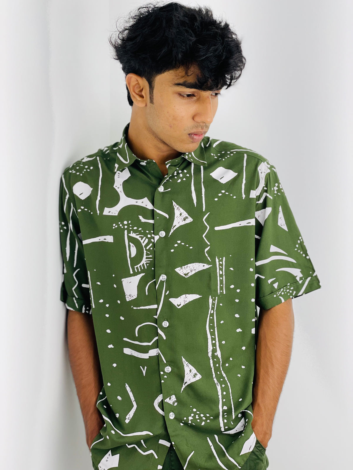 David Williams Drop shoulder Shirt Half sleeve