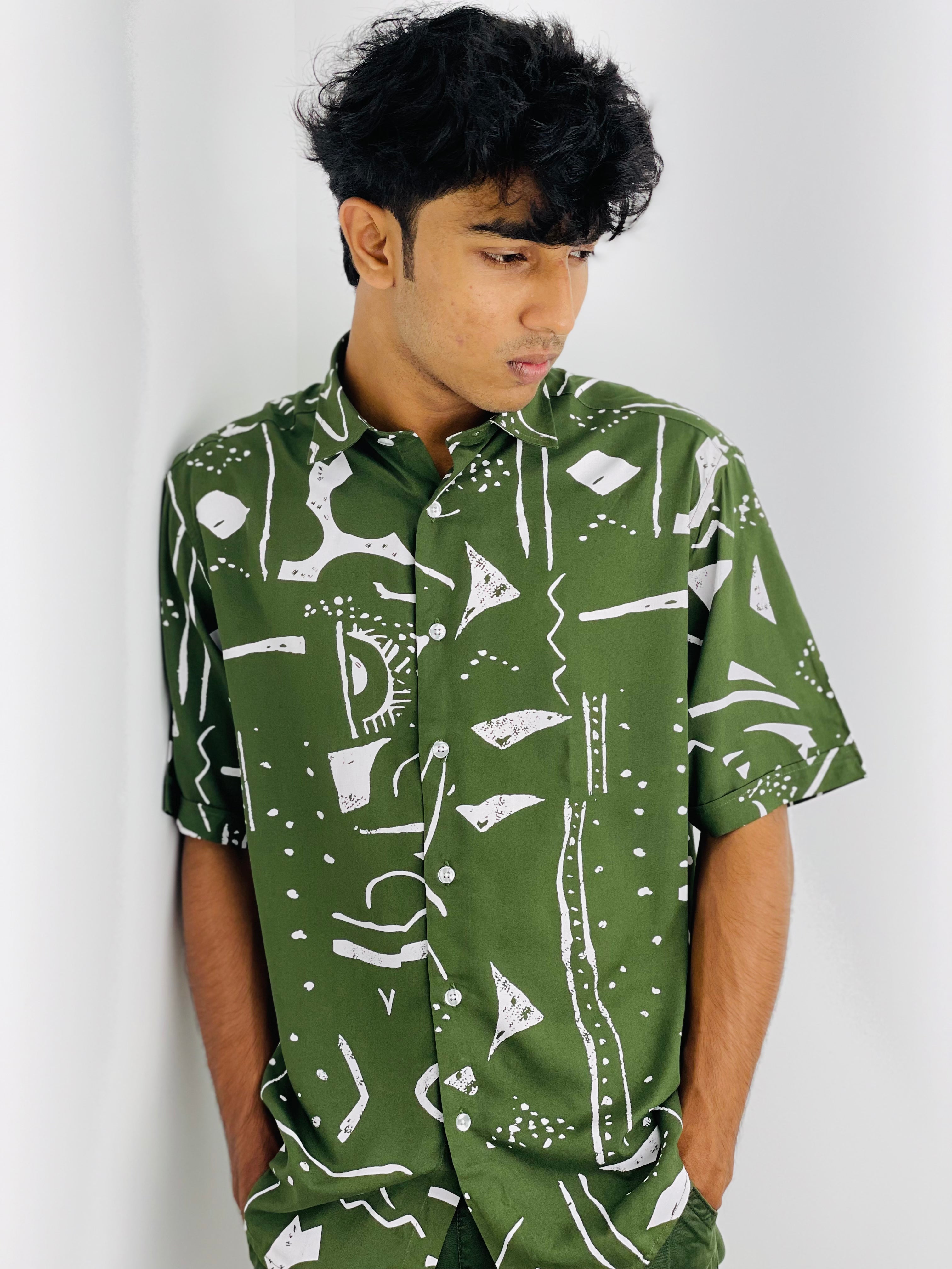 David Williams Drop shoulder Shirt Half sleeve