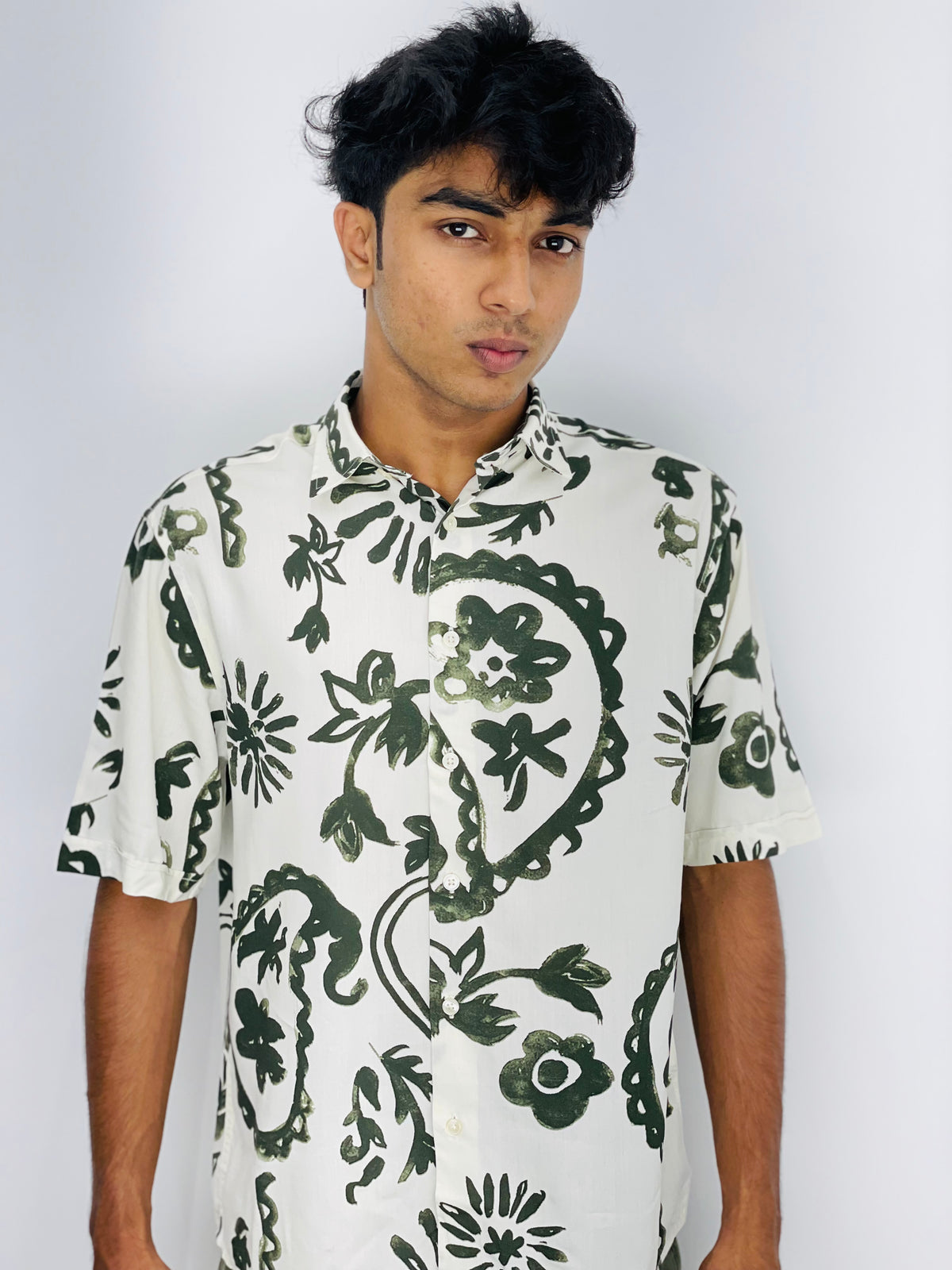 David Williams Drop shoulder Shirt Half sleeve -234