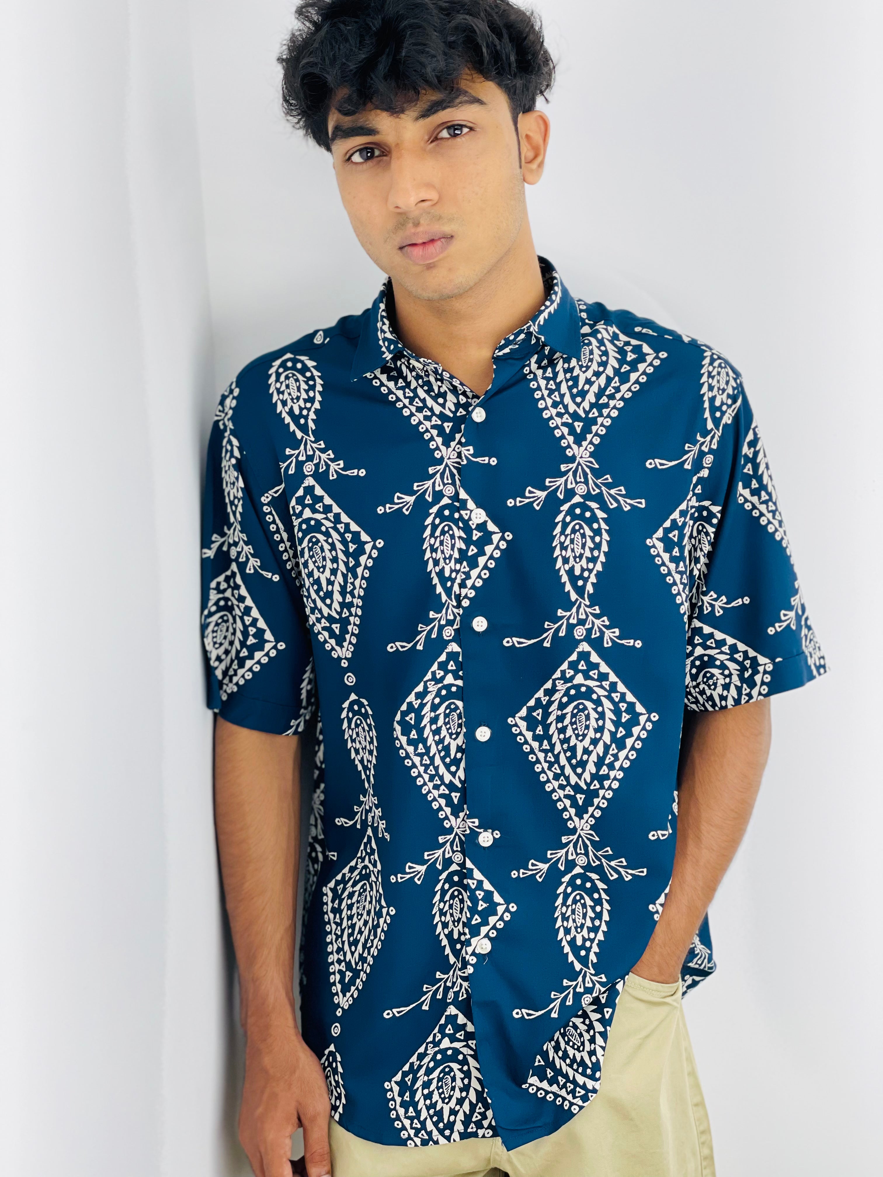 David Williams Drop shoulder Shirt Half sleeve -236