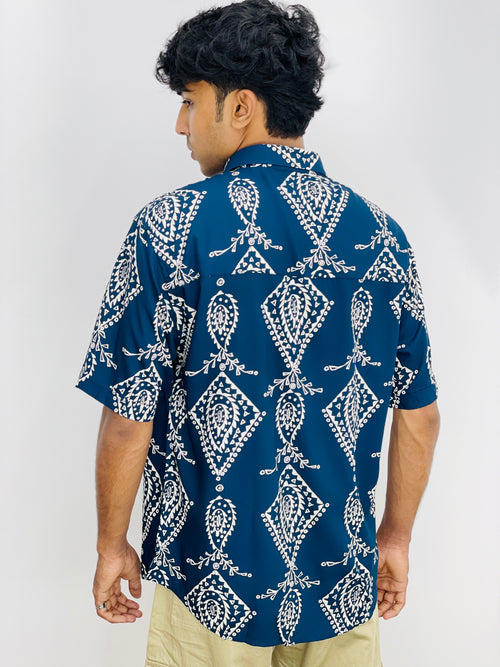 David Williams Drop shoulder Shirt Half sleeve -236