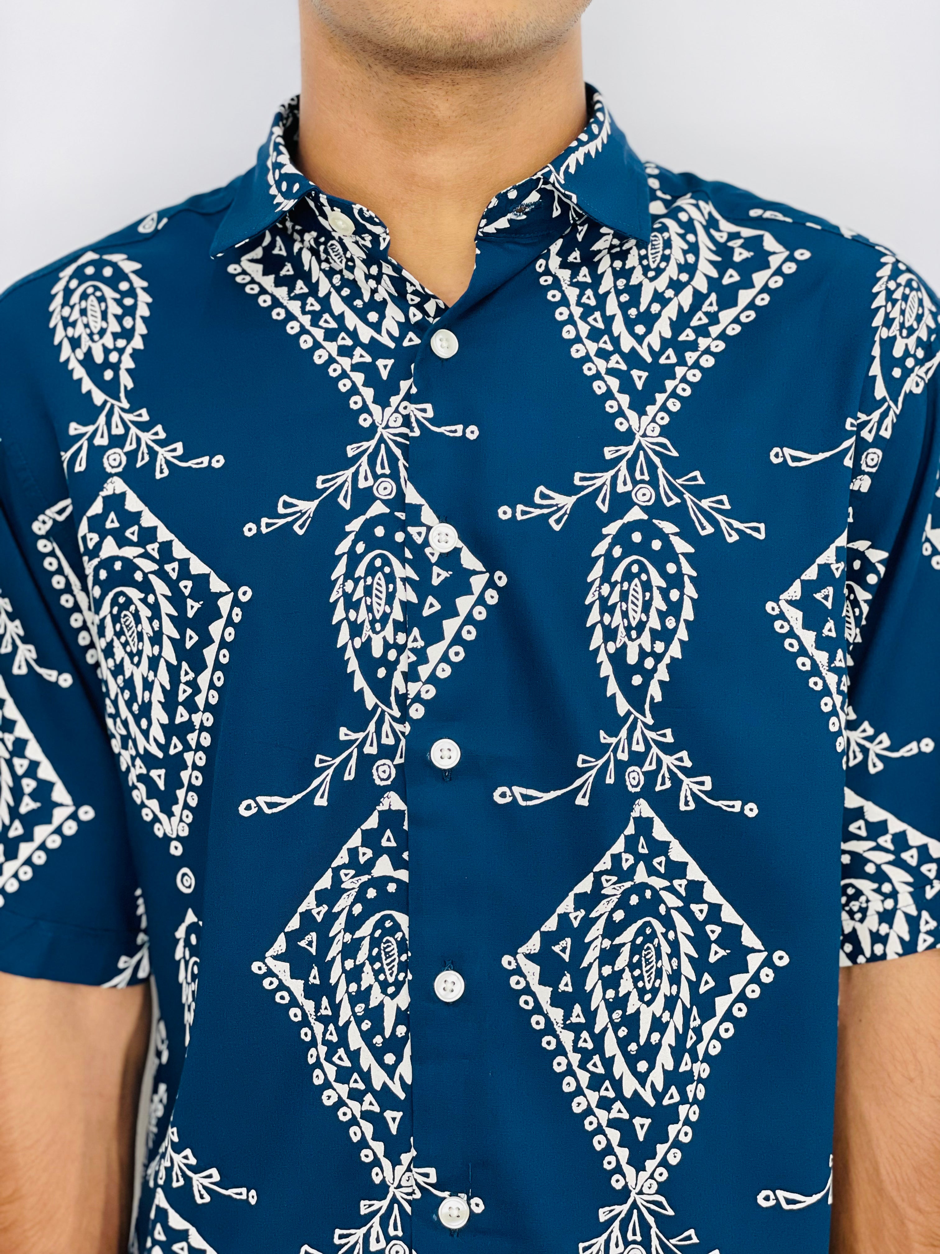 David Williams Drop shoulder Shirt Half sleeve -236