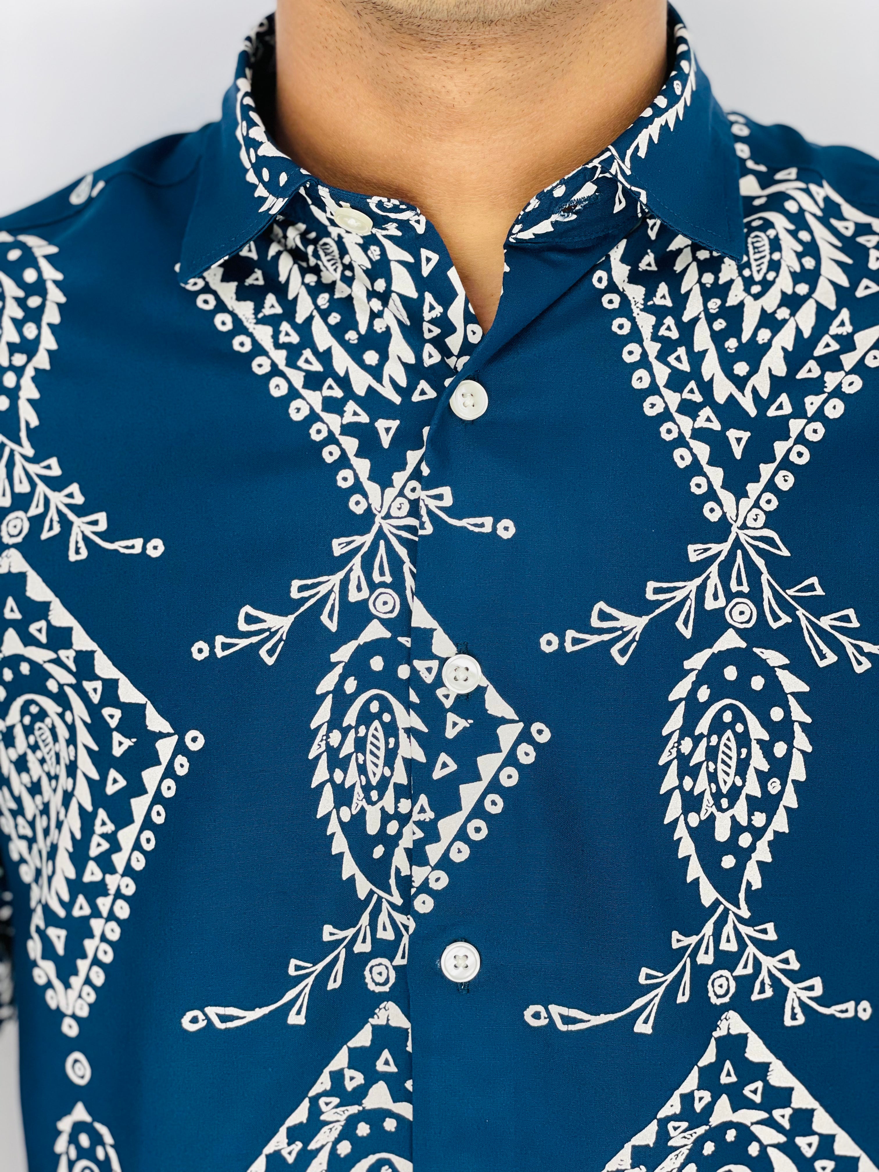David Williams Drop shoulder Shirt Half sleeve -236