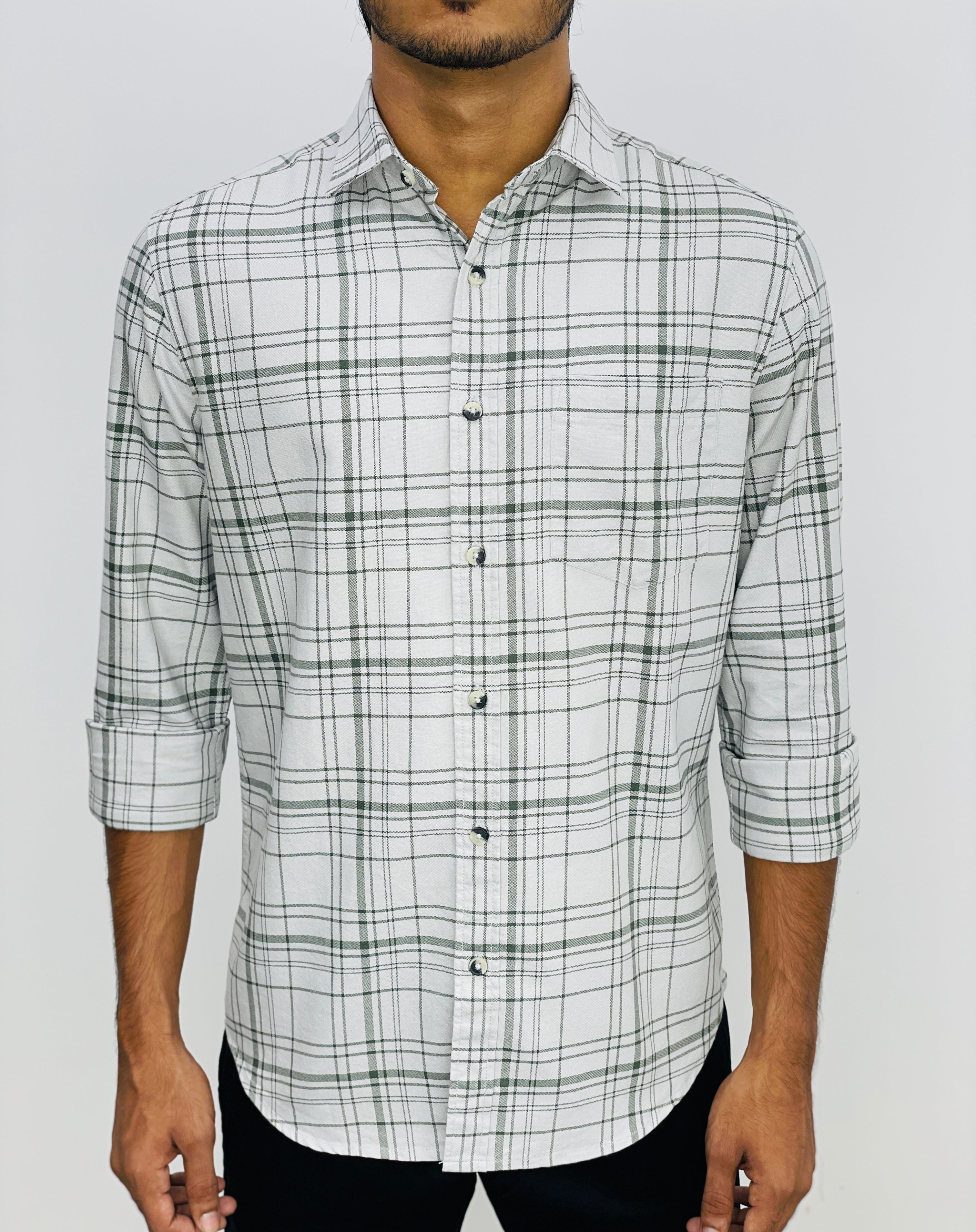Fullsleeve Checked  Cotton Shirt