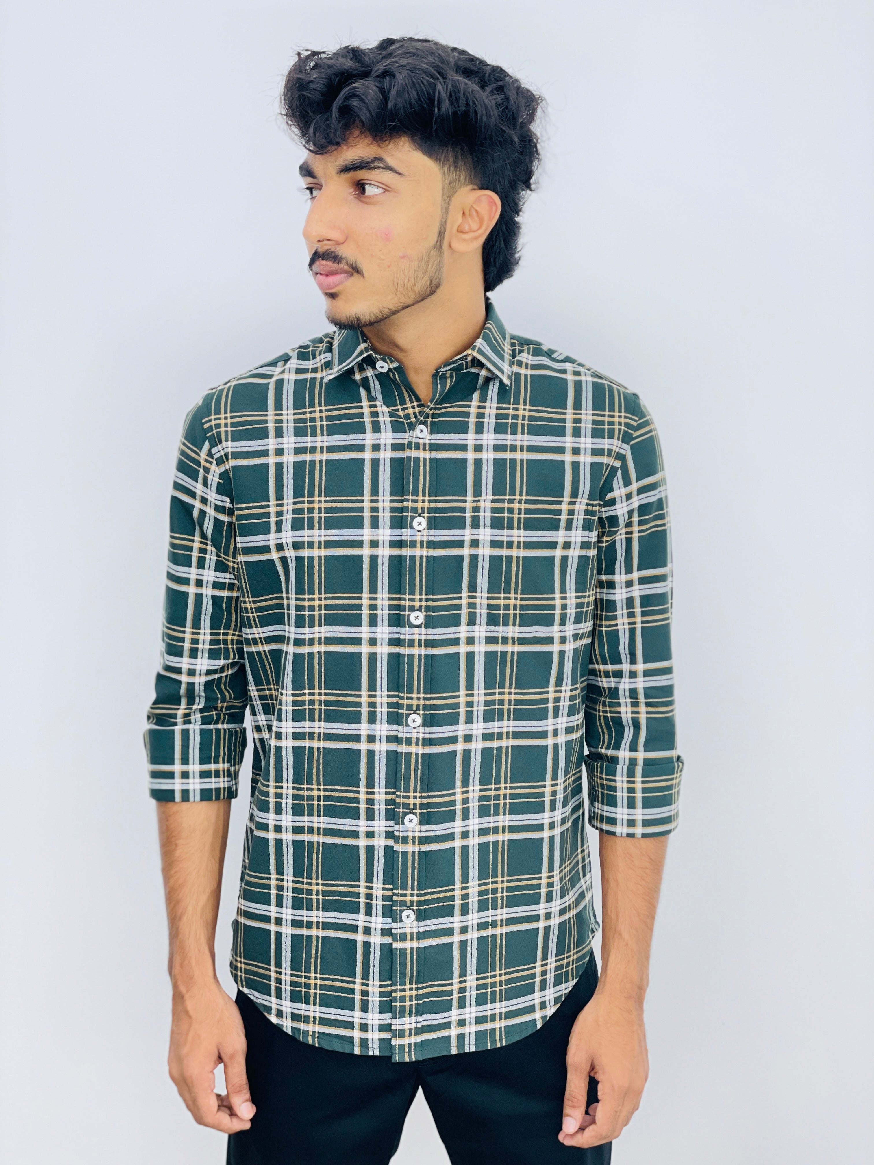 DW Mens Fullselleve Checked shirt