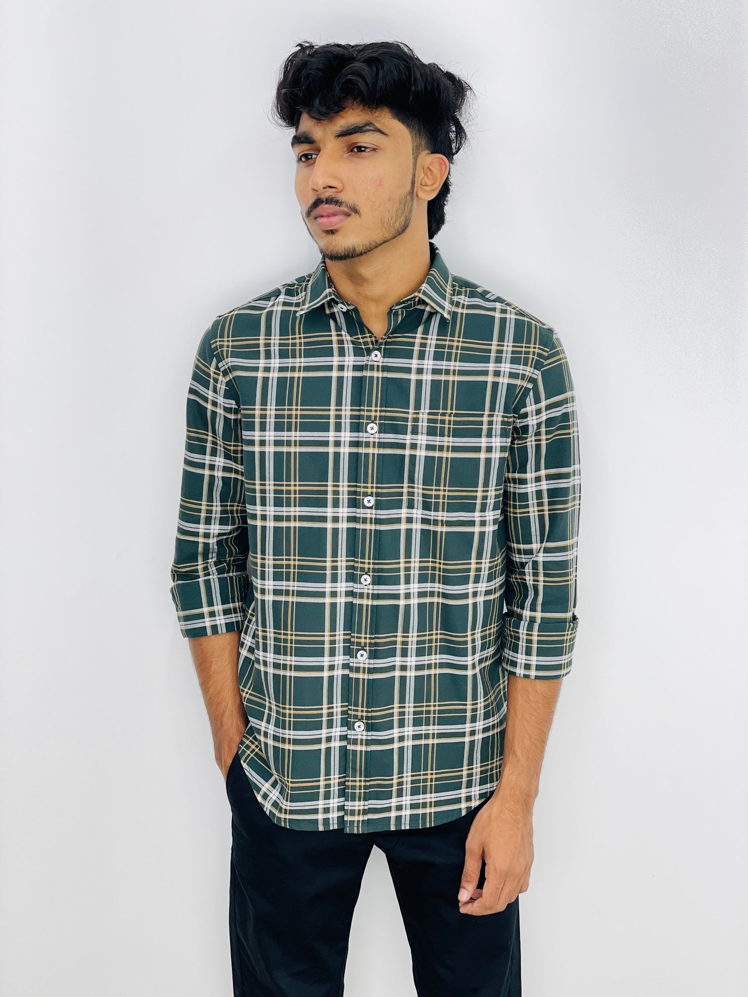 DW Mens Fullselleve Checked shirt